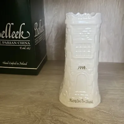 Buy Vintage Irish Belleek Thomond Tower Vase • 19.18£