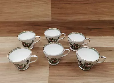 Buy 6 X Vintage Duchess Indian Tree Bone China Spare Small Coffee Cups • 10.99£