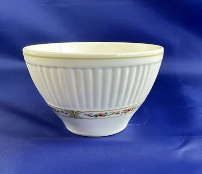 Buy Wedgwood Insignia White Metallised Bone China Sugar Bowl Pink/Green Pattern • 5.99£