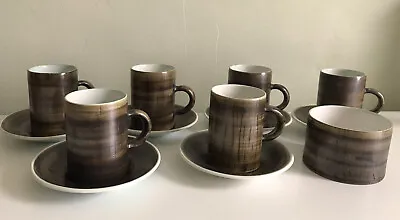 Buy Cinque Ports Pottery Monastery Rye 6 Coffee Cups / Saucers/ Sugar Bowl • 25£