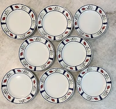 Buy Set Of 8 Adams Lancaster 10 1/8  Dinner Plates China Real English Ironstone • 96.02£