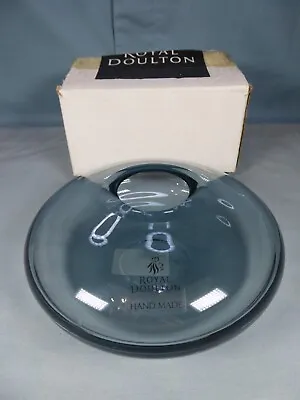Buy Royal Doulton Petrol Pebble Vase - Symmetry Glass • 10£