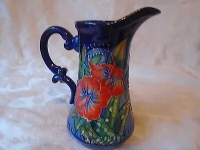 Buy NEW.BOXED  Old Tupton Ware 15 Cms  Jug  HIBISCUS ON DARK BLUE   TW1 1586 • 17.99£
