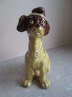 Buy Antique French  Majolica Pottery Puppy Dog C.1900 • 29.99£