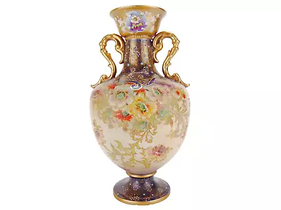 Buy Antique Carlton Ware Vase Blush Ivory Old Anenome W & R Hand Painted 23cm • 119.99£