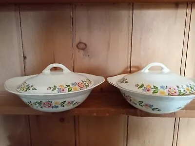 Buy Vintage Portland Pottery Cobridge Set Of 2 Lidded Vegetable Dishes, Tureens • 20£