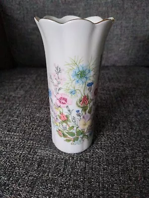 Buy Aynsley Wild Tudor Fine Bone China England 5-3/4  Vase Wildflower Pattern • 11£
