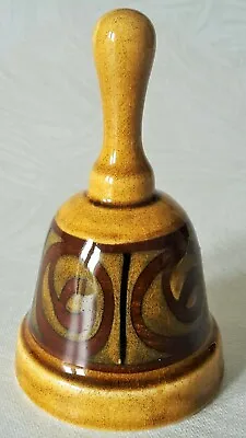 Buy Brixham Studio Pottery Bell – Vintage Retro Swirl Design With Label – Rare Vgc • 8.99£