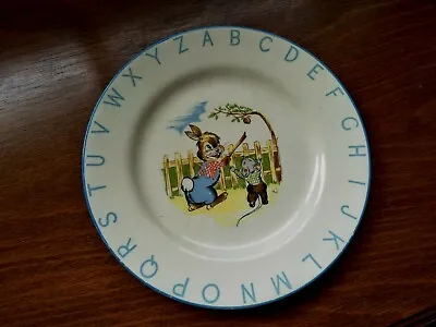 Buy Lord Nelson Ware Ellijah Cotton Childs Rabbit Pottery Plate • 9.91£