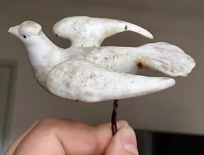 Buy Victorian Antique White China Pottery Dove Decorative Bird Original • 38£