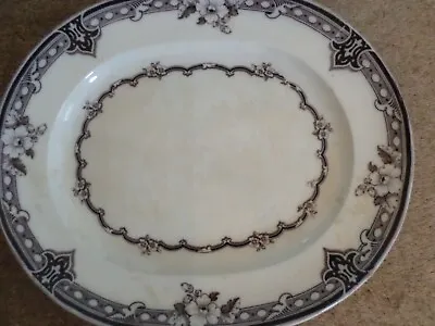 Buy ANTIQUE  Wedgwood Pearl   LARGE OVAL MEAT /SERVING PLATE 17  X 14   • 15£