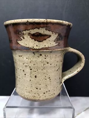 Buy David Winkley Vellow Pottery Mug Wax Resist Decoration Tenmoku / Oatmeal #577 • 21.90£