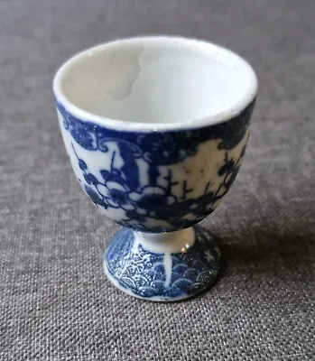 Buy Antique Blue & White Transfer Ware Lovely Porcelain Floral Design Egg Cup  • 5.99£