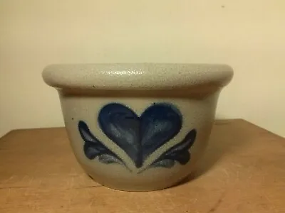 Buy Rowe Pottery Works 1994 Bowl 6-1/4  Grayw/blue Heart Lisa Roedl Euc • 10.56£
