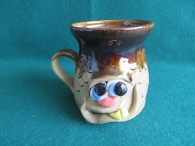 Buy COLOURFUL UGLY FACE MUG  MADE In WALES  By  PRETTY UGLY POTTERY IN EX COND • 5£