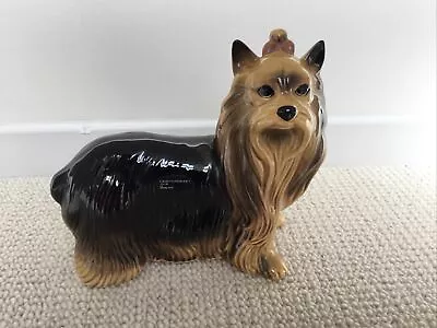 Buy Vintage Coopercraft Yorkshire Terrier Pottery Height 19 Cm Made In England • 14£