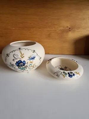 Buy Purbeck Ceramics Pottery X2, Vase And Trinket Ring Dish England • 15.50£