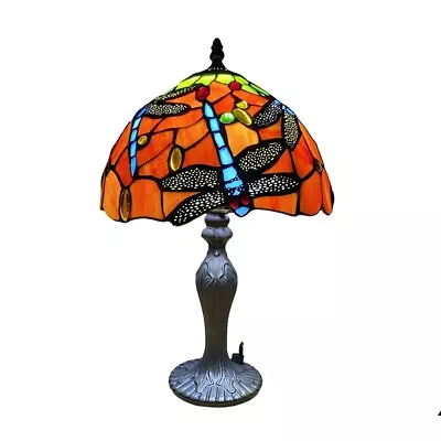 Buy Majestic Dragonfly Tiffany Inspired 8  Handmade Stained Glass Lamp • 58£