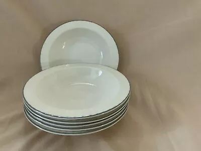 Buy 6 X Poole Broadstone 7.25” Rimmed Bowls Very Good Used Condition  • 19.99£