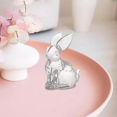 Buy Easter Rabbit Figurine Bunny Statue Small Animal Sculpture Tabletop Ornament For • 6.18£