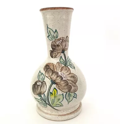 Buy Vintage PURBECK POTTERY Small Floral Stoneware Vase Made In Bournemouth England • 4£