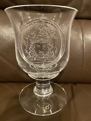 Buy Vintage Boxed Dartington Crystal Etched Regency Goblet / Glass (6'' / 14cm Tall) • 4.99£