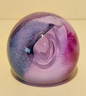 Buy Caithness Art Glass Neon Paperweight Purple Pink Blue Scotland Numbered FREE P&P • 14.99£