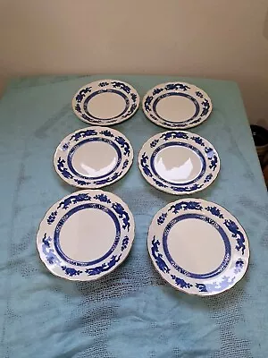 Buy Set Of 6 Royal Cauldon Blue Dragon Salad Plates 9 1/2   • 50£