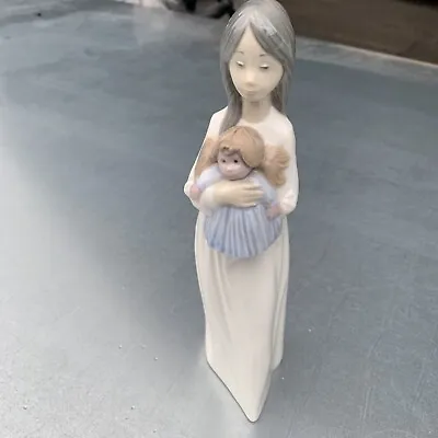 Buy Nao Lladro Figurine Mother & Child Daisa 1990 Handmade In Spain 24cm • 19.99£