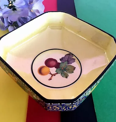 Buy Art Deco, Vintage Staffordshire China Fruits Open Square Sugar  Bowl  Avon 🍇🍊 • 7.50£
