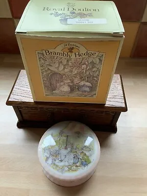 Buy Vintage Royal Doulton Brambly Hedge Wedding Round Trinket Pot With Box • 19.99£