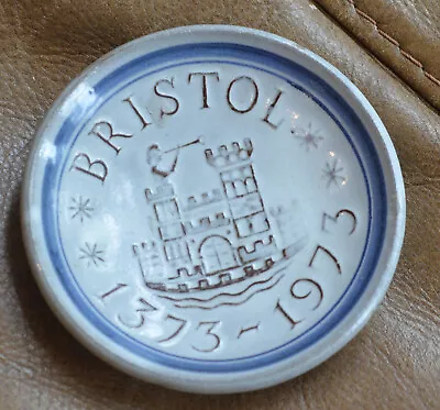 Buy Rye Pottery Pin Dish Bristol Charter Commemoration - 1973 • 8£