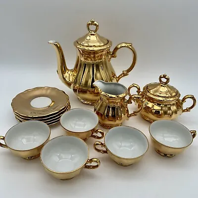 Buy Bareuther Bavaria Germany Gold Tea Set 15 Piece  • 190.16£