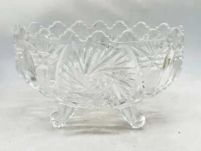 Buy Vintage Pressed Glass Table Centerpiece Fruit Bowl Dish • 22.99£