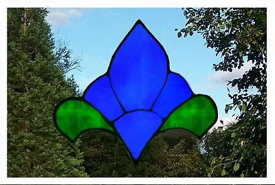 Buy Edwardian Stained Glass Effect Window Decor Cling • 5£