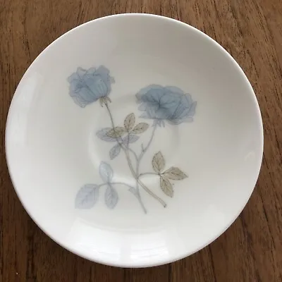 Buy Wedgwood Ice Rose Bone China Spare Saucer. Blue Roses On White Background. 60s 7 • 6£