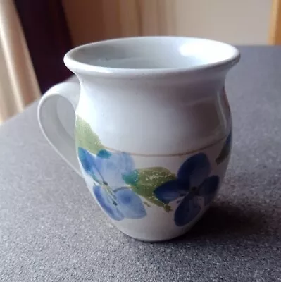 Buy Scottish Studio Uig Isle Of Skye Pottery Little Handled Cup Mug Vase Floral Art • 8.99£