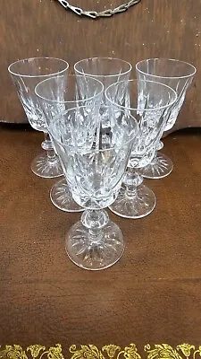 Buy 6 Stunning Royal Brierley Cut Crystal Spirit / Wine Glasses - Christmas Is Here • 4.29£