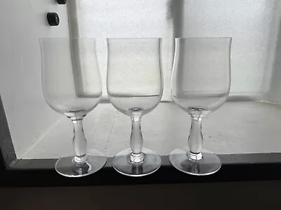 Buy Set Of 3 Baccarat French Crystal 6.25” Tall Claret Wine Glasses Longchamps 2nd’s • 72.05£