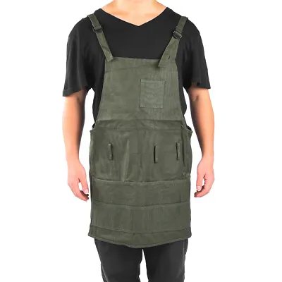 Buy Painting Pottery Apron Adult Canvas Drawing Apron Artist Work With Pocket MAI • 17.69£