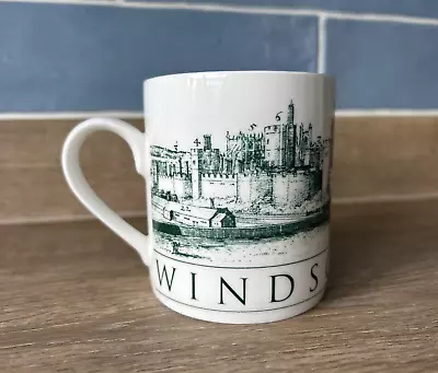 Buy Windsor Castle Mug Green Fine Bone China Souvenir Made In England 250ml • 5£