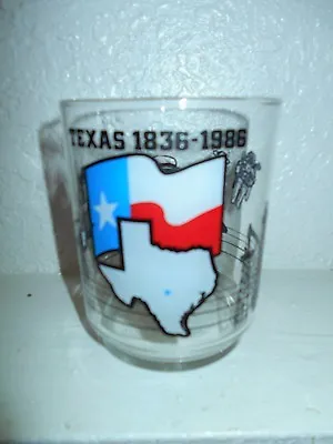 Buy Texas Celebrating 100 Years 1836-1986 Commemorative Glassware • 15.65£