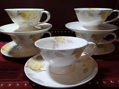 Buy Laura Ashley Bone China Hydrangea Cup And Saucer X5 New • 50£