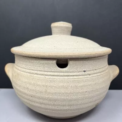 Buy Leach Stoneware Standard Ware Small Stewpot 2 Pints Celadon Interior #1501 • 60£