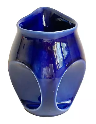Buy Vintage Holkham Pottery Navy Blue Owl Milk Jug • 14.99£