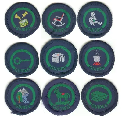 Buy Unused UK Girl Guide Interest Badges 1995-1999 • 1£