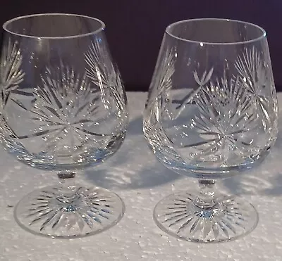 Buy 2 X Edinburgh Crystal Star Of Edinburgh Brandy Glasses 11cms • 9.99£