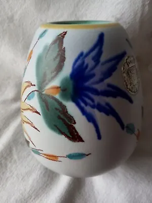 Buy Vintage Gouda Pottery Vase In Daisy Design-8.7 Cm Tall • 5£