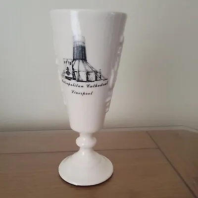 Buy Vintage Chalice/Goblet By Anglia Pottery Liverpool Cathedrals • 6.50£