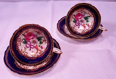 Buy Two Paragon Floral Cups And Saucers - Double Warrant • 50£